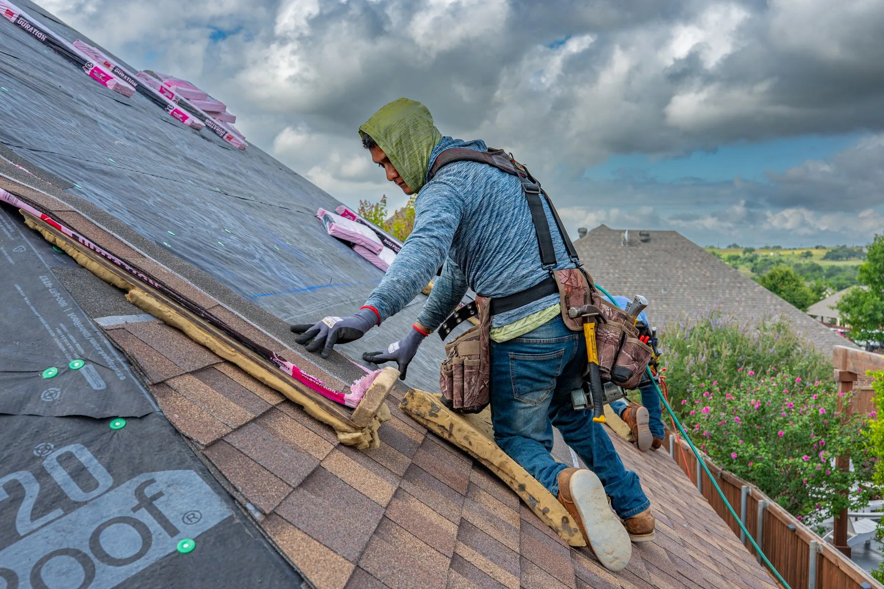Roofing work